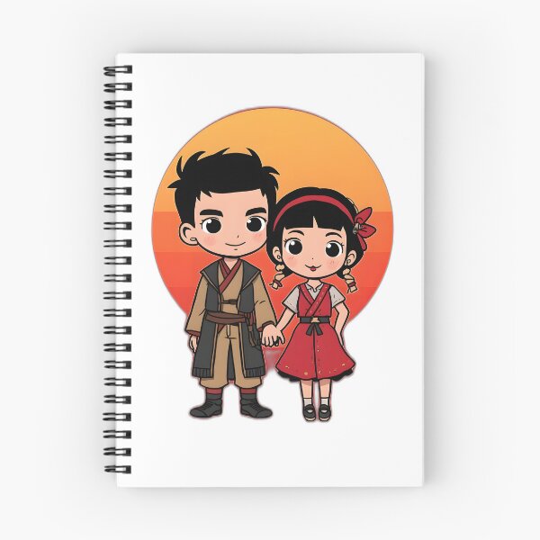 Item preview, Cute Chibi Couple Holding Hands Sticker | Kawaii Romantic Cartoon Love Design designed and sold by dreamz-world.