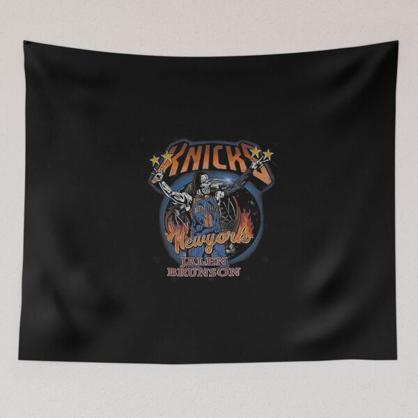 Item preview, Jalen Brunson Knicks Fire Typography Vintage  designed and sold by EdgarHauno.