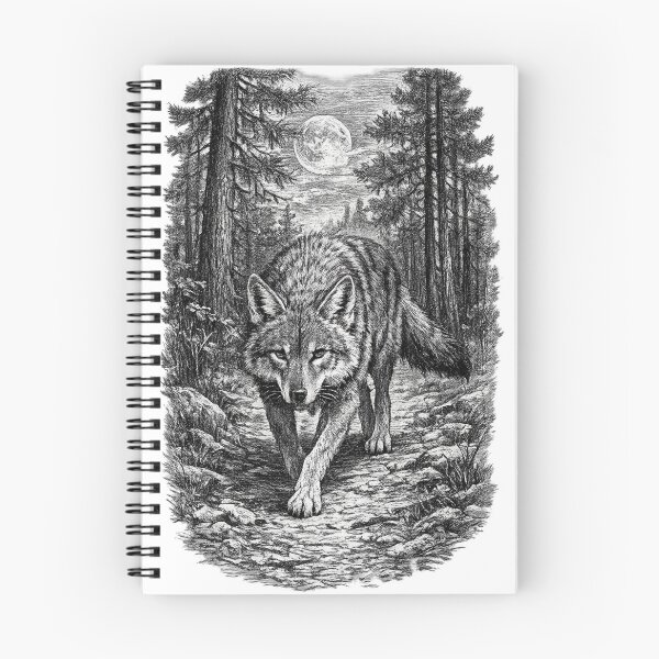 Item preview, Coyote Moonlit Trail designed and sold by KrungiT Design .
