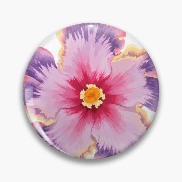 Item preview, Pastel Hibiscus Bloom Floral Illustration designed and sold by minbadesign.