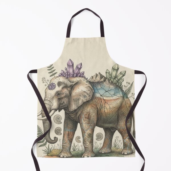 Item preview, Botanical Elephant | Natural Illustration with Flowers designed and sold by HeyHas.