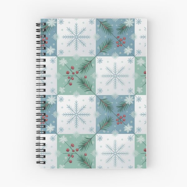 Item preview, Festive Christmas Snowflake Pattern | Pine Berry Seamless Repeat designed and sold by Midnight Veil Designs.