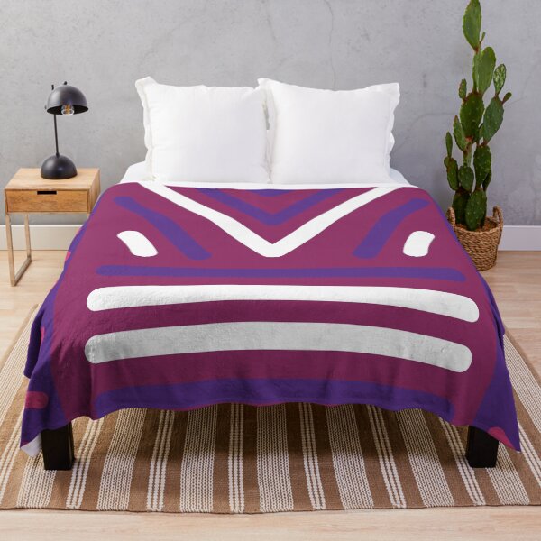 Item preview, elegant purple African Bogolan designed and sold by Wolagno.