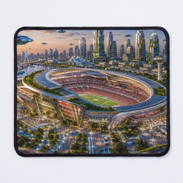 Item preview, Kansas City 2050 – The futuristic Arrowhead Stadium designed and sold by Eric Nagel.