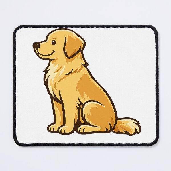 Item preview, Minimal Golden Retriever Cute Dog Illustration | Aesthetic Dog Lover Design designed and sold by Skedart.