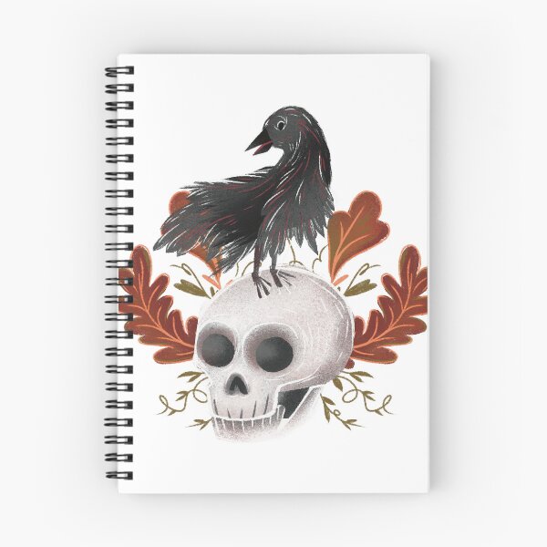 Item preview, Black Raven Perched on Skull designed and sold by Pryhozha.