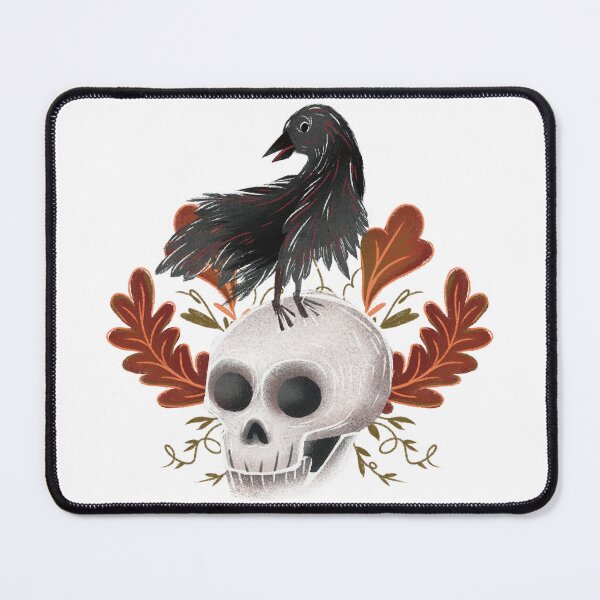 Item preview, Black Raven Perched on Skull designed and sold by Pryhozha.