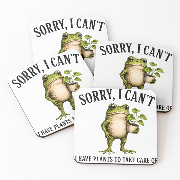 Item preview, Sorry I Can't I Have Plants To Take Care Of Frog Art designed and sold by VGAfanatic.