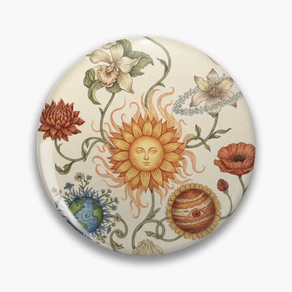 Item preview, Vintage Botanical Garden | Wildflowers and Natural Geometry designed and sold by HeyHas.