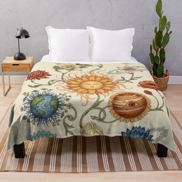 Item preview, Vintage Botanical Garden | Wildflowers and Natural Geometry designed and sold by HeyHas.