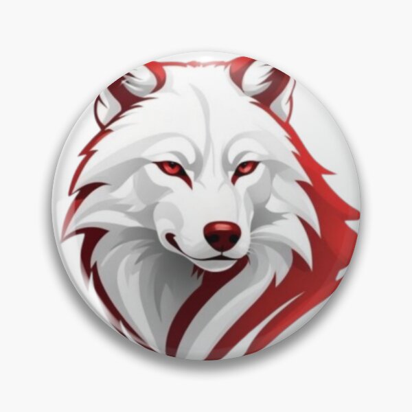 Item preview, Red White Wolf Head Logo | Fierce Wolf Mascot Illustration designed and sold by Saeed  Ahmad.