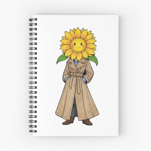 Item preview, Sunny Detective: The Trench Coat Sunflower designed and sold by Inka Moon Design.