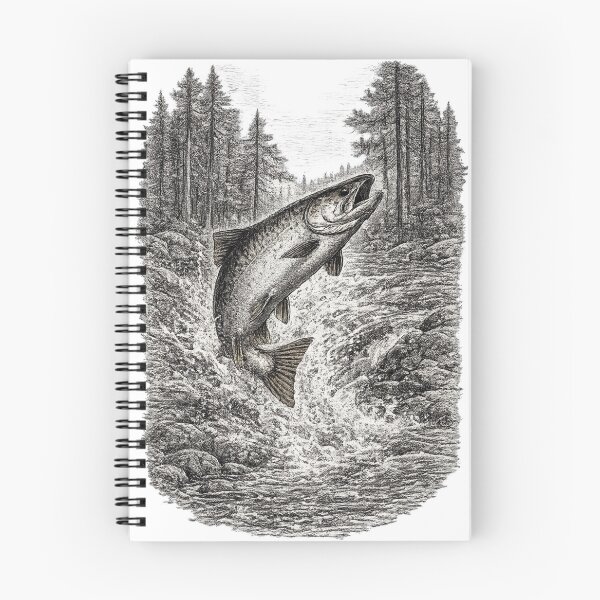 Item preview, Chinook Salmon Leap designed and sold by KrungiT Design .