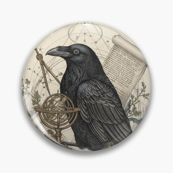 Item preview, Gothic Raven Among Branches | Dark Art Inspired by Nature designed and sold by HeyHas.