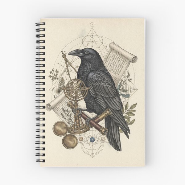 Item preview, Gothic Raven Among Branches | Dark Art Inspired by Nature designed and sold by HeyHas.