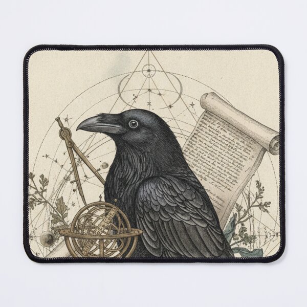 Item preview, Gothic Raven Among Branches | Dark Art Inspired by Nature designed and sold by HeyHas.