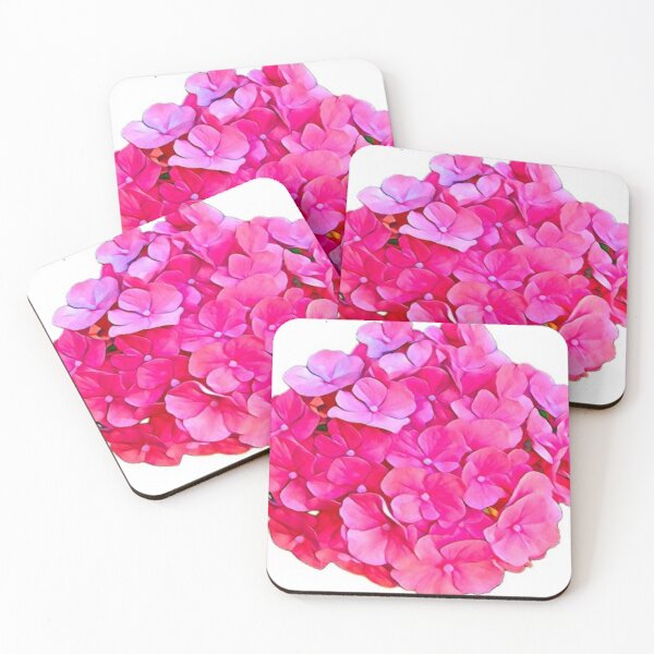 Item preview, Pink Hydrangea Flower Blossom Transparent Sticker Graphic designed and sold by BalkanBloom.