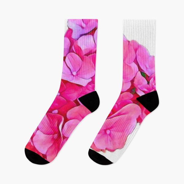 Item preview, Pink Hydrangea Flower Blossom Transparent Sticker Graphic designed and sold by BalkanBloom.