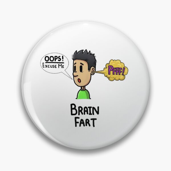 Item preview, Brain Fart Cartoon Design designed and sold by Murvel-Ink.