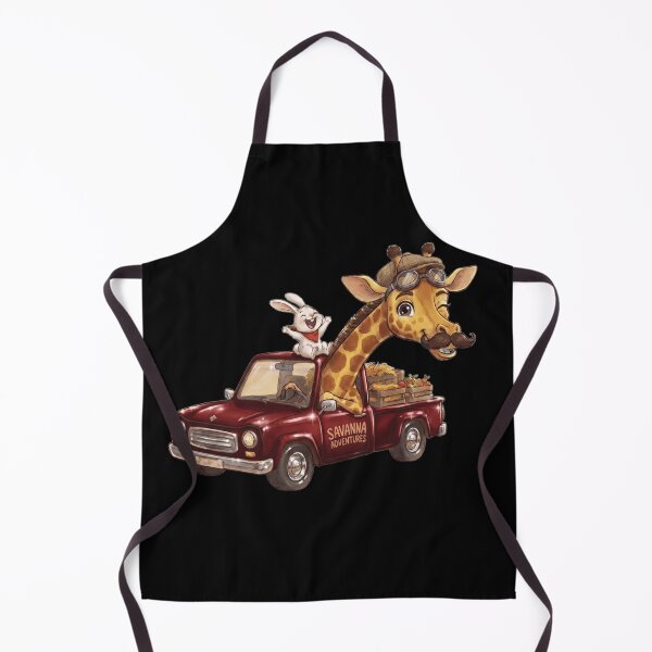 Item preview, Funny Giraffe and Rabbit Driving Red Car Savanna Meme designed and sold by Fatomfatom.