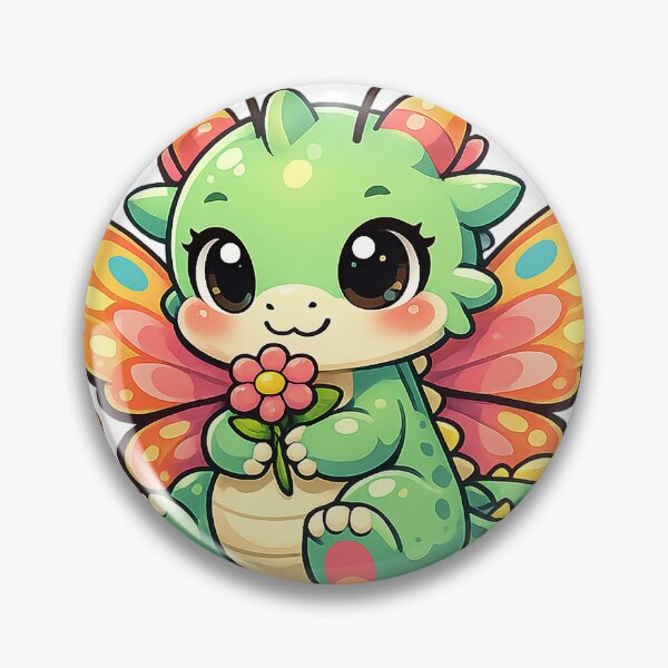Item preview, Cute Butterfly Dragon Holding Flower designed and sold by Aisof.