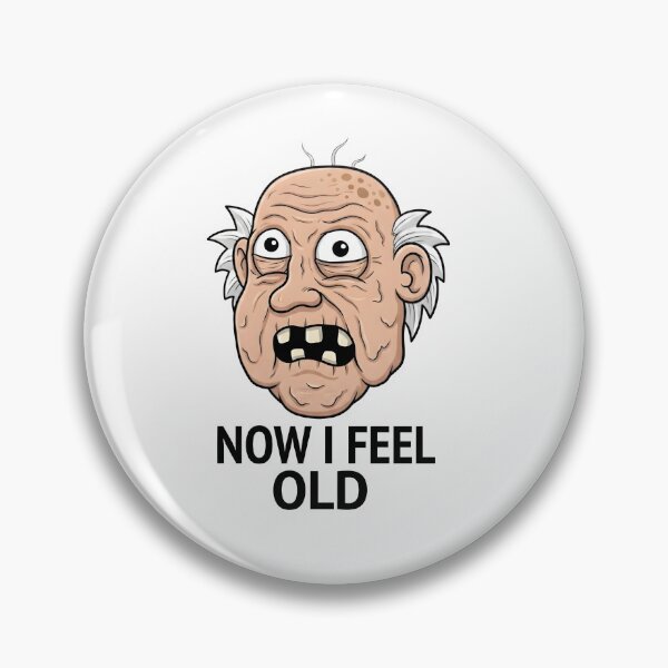 Item preview, Now I Feel Old Grumpy Cartoon Man designed and sold by Murvel-Ink.