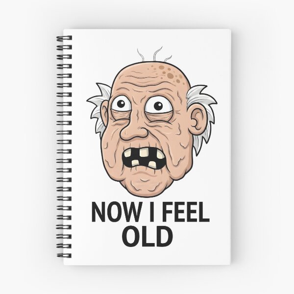 Item preview, Now I Feel Old Grumpy Cartoon Man designed and sold by Murvel-Ink.