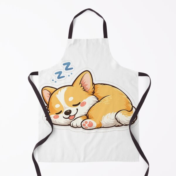 Item preview, Sleeping Corgi Sticker | Cute Kawaii Pembroke Welsh Corgi Puppy Sleeping Dog designed and sold by Skedart.