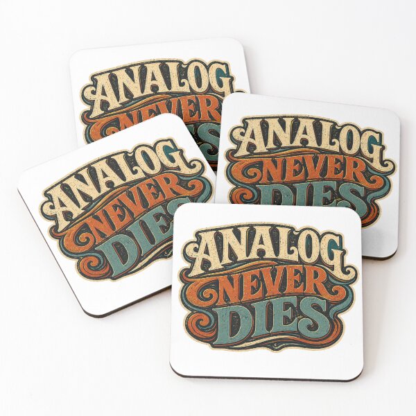 Item preview, Analog Never Dies - Retro Hi-Fi Design designed and sold by JustResultsCo.