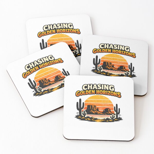 Item preview, Chasing Golden Horizons Desert Landscape Sunrise designed and sold by DPBTees70.