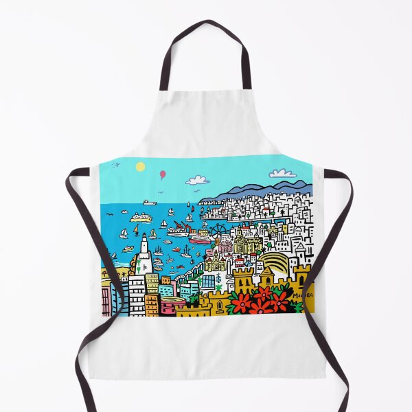 Item preview, Malaga City Spain Drawing designed and sold by Traveldrawings.