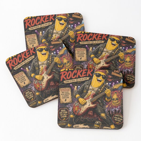 Item preview, Banana Rocker T-Shirt | Funny Rock Star Banana Retro Concert Design designed and sold by Peel Dynasty.