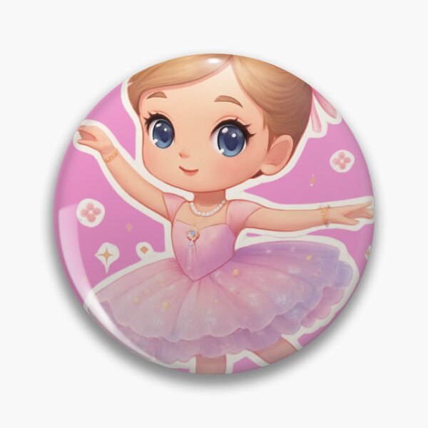 Item preview, Cute Chibi Ballerina Princess Sparkle Sticker designed and sold by JasmineAnjani_art26.