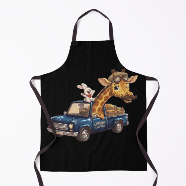 Item preview, Funny Giraffe and Rabbit Driving Blue Car Savanna Meme designed and sold by Fatomfatom.