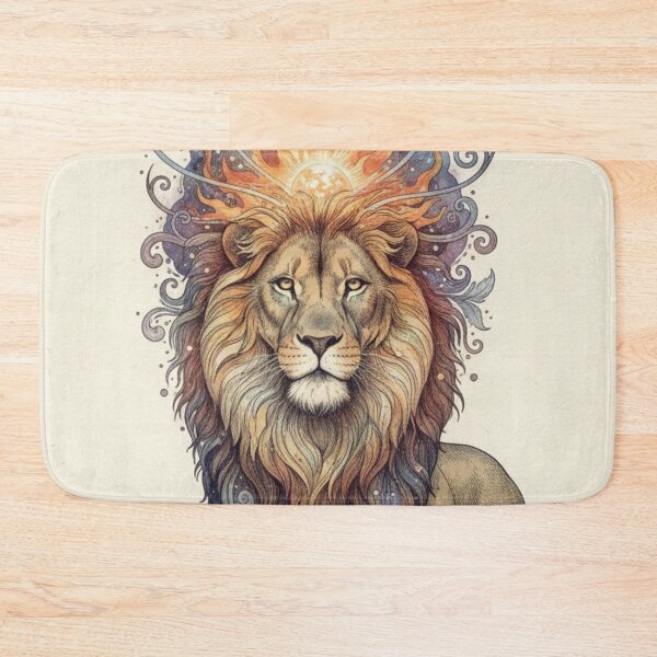 Item preview, Royal Lion with Floral Mane | Elegant Wild Art designed and sold by HeyHas.