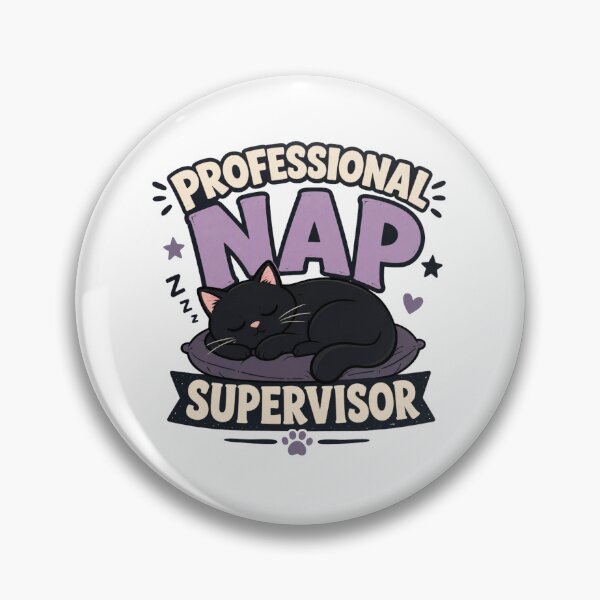 Item preview, Professional Nap Supervisor Black Cat Dad Funny T-Shirt designed and sold by Ashley critters.