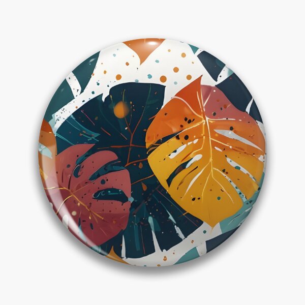Item preview, Colorful Monstera Leaf Abstract designed and sold by Glitchart66.