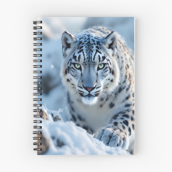 Item preview, Snow Leopard Portrait | Intense Wildlife Eyes Digital Art designed and sold by DreamyWallVibes.