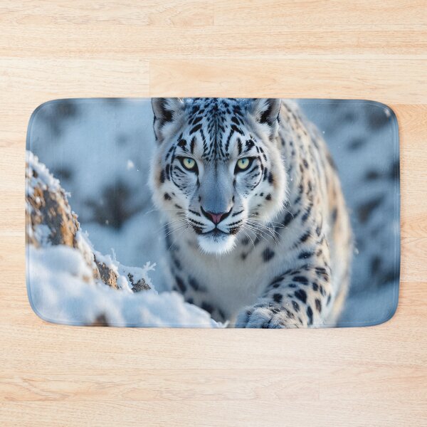 Item preview, Snow Leopard Portrait | Intense Wildlife Eyes Digital Art designed and sold by DreamyWallVibes.