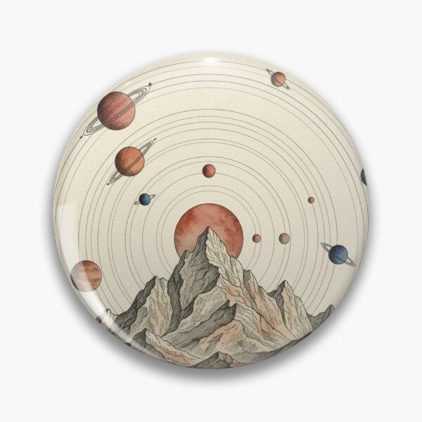 Item preview, Illustrated Solar System | Retro Astronomy and Science designed and sold by HeyHas.