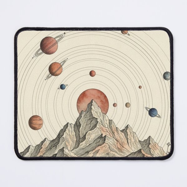Item preview, Illustrated Solar System | Retro Astronomy and Science designed and sold by HeyHas.