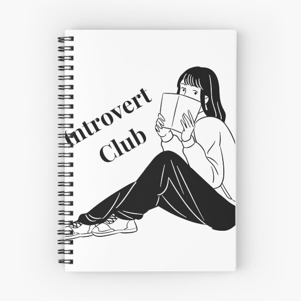 Item preview, Introvert Club Book Lover designed and sold by Bloomelle Studio.