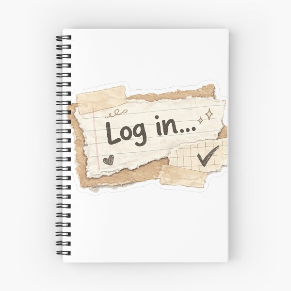 Item preview, Log In – Scrapbook Aesthetic Sticker designed and sold by Genzfirevibes.