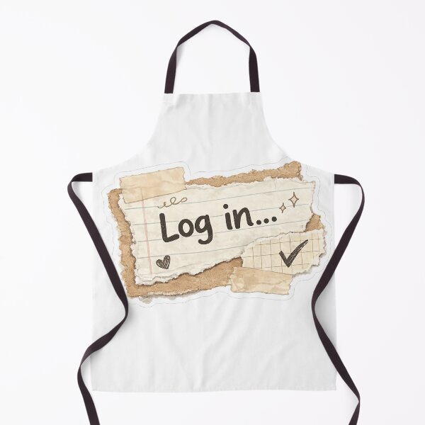 Item preview, Log In – Scrapbook Aesthetic Sticker designed and sold by Genzfirevibes.