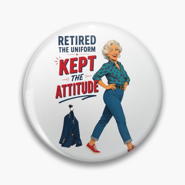 Item preview, "Retired the Uniform" Funny Retirement Shirt designed and sold by Print Loft.