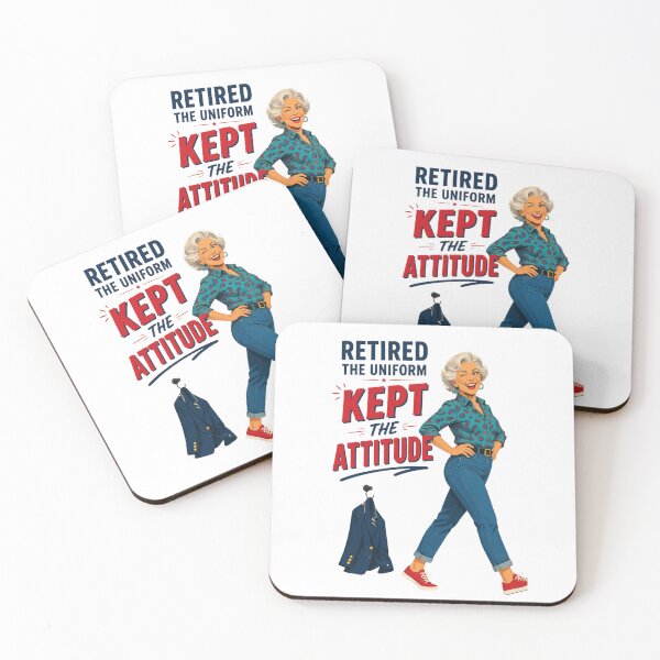 Item preview, "Retired the Uniform" Funny Retirement Shirt designed and sold by Print Loft.