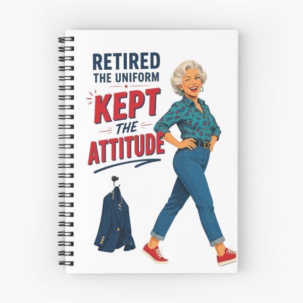 Item preview, "Retired the Uniform" Funny Retirement Shirt designed and sold by Print Loft.