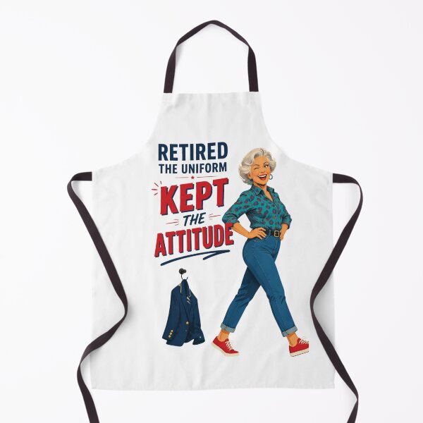 Item preview, "Retired the Uniform" Funny Retirement Shirt designed and sold by Print Loft.