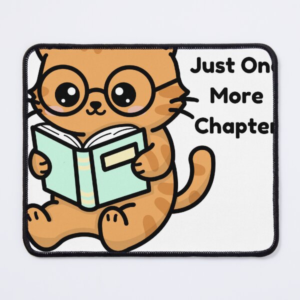 Item preview, Just One More Chapter Cat designed and sold by Bloomelle Studio.