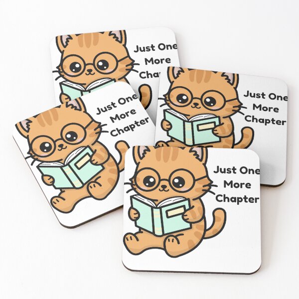 Item preview, Just One More Chapter Cat designed and sold by Bloomelle Studio.